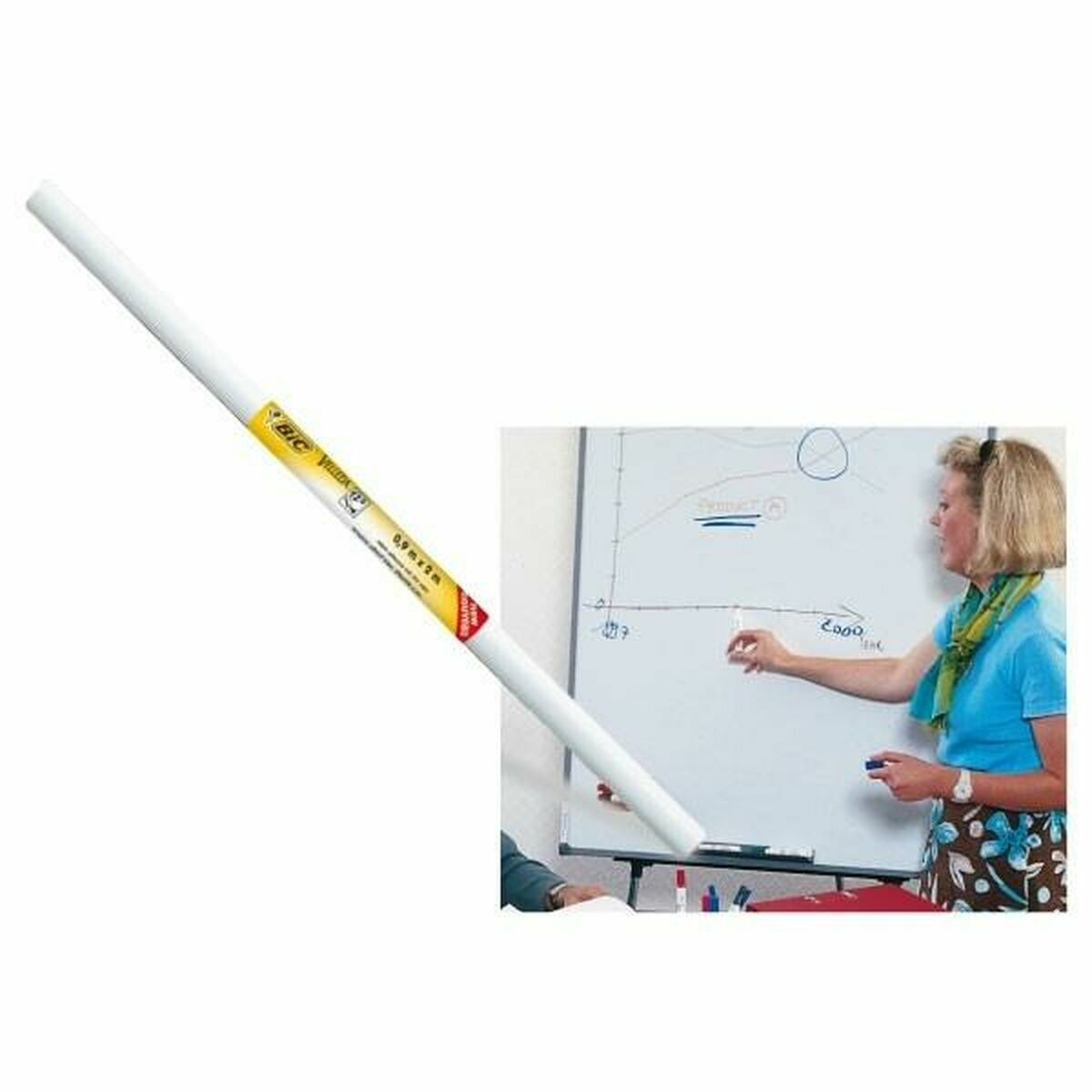 Whiteboard Bic 870492 Adhesive 2 x 1 m