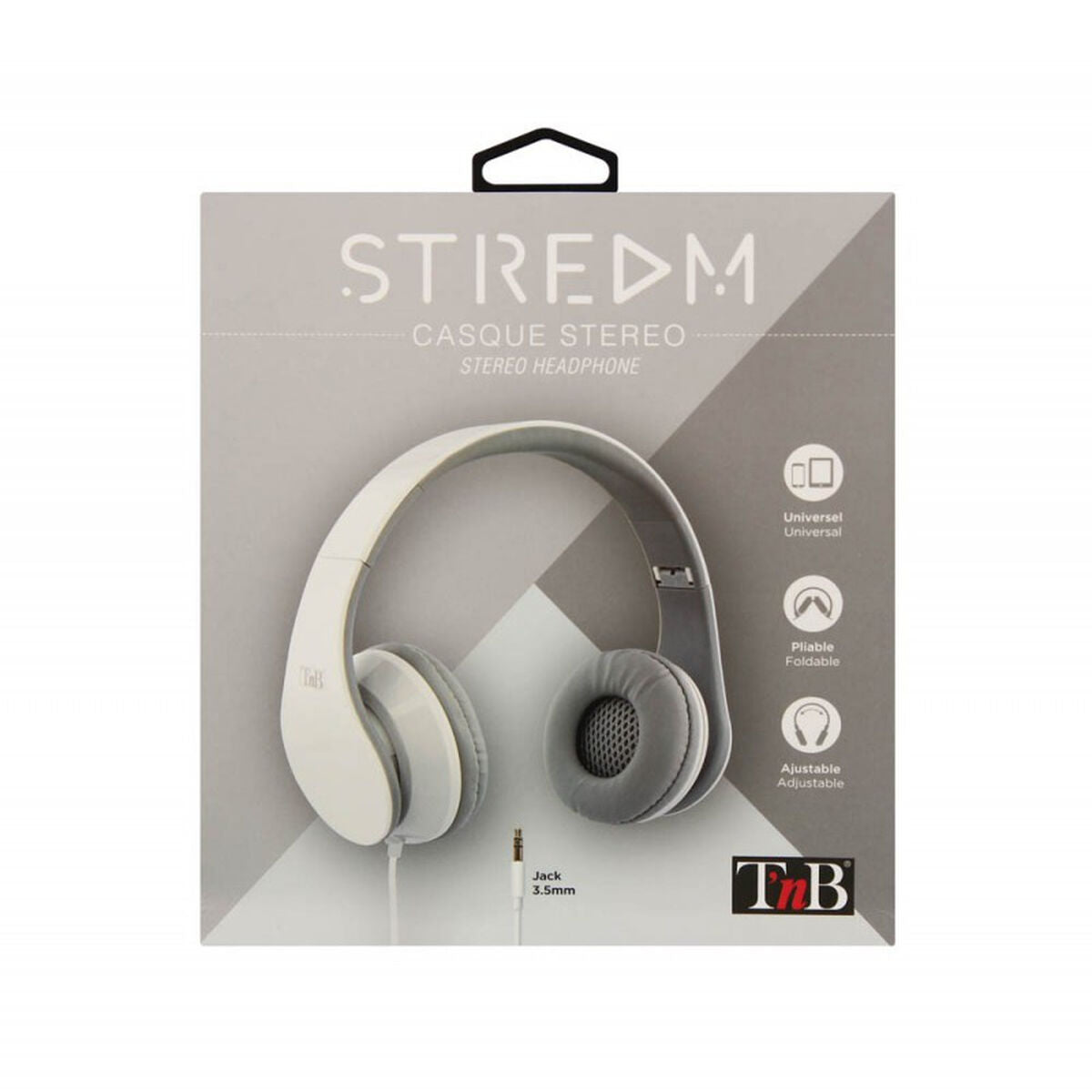 Headphones T'NB CSSTREAMWH White
