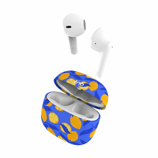 Wireless Earphones with Charging Case T'NB LEMON Yellow Blue