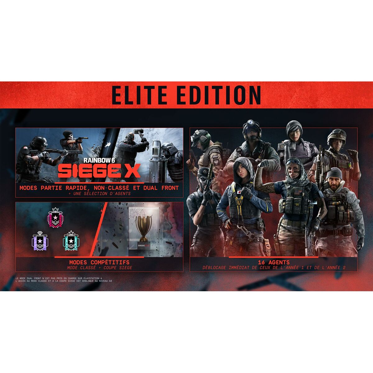 PlayStation 5 Video Game Ubisoft Rainbow 6 Siege X - Elite Edition