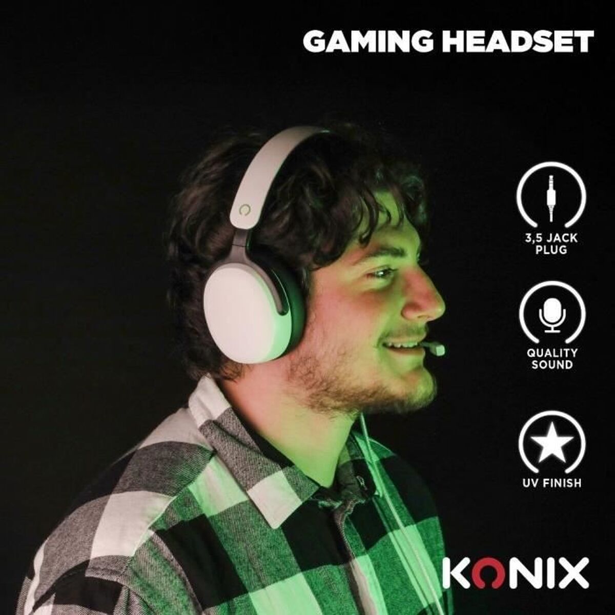 Headphones KONIX Black