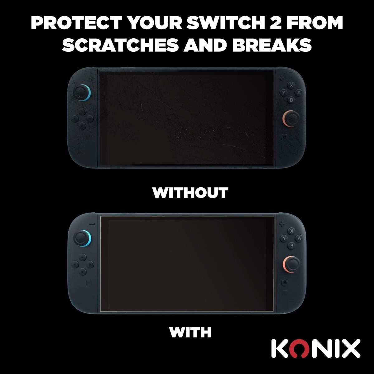 Screen shield for Nintendo Switch 2 KONIX