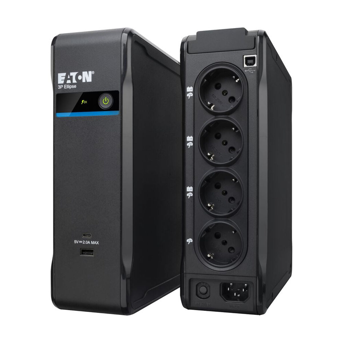 Uninterruptible Power Supply System Interactive UPS Eaton 3P ELLIPSE 900 USB DIN 540W