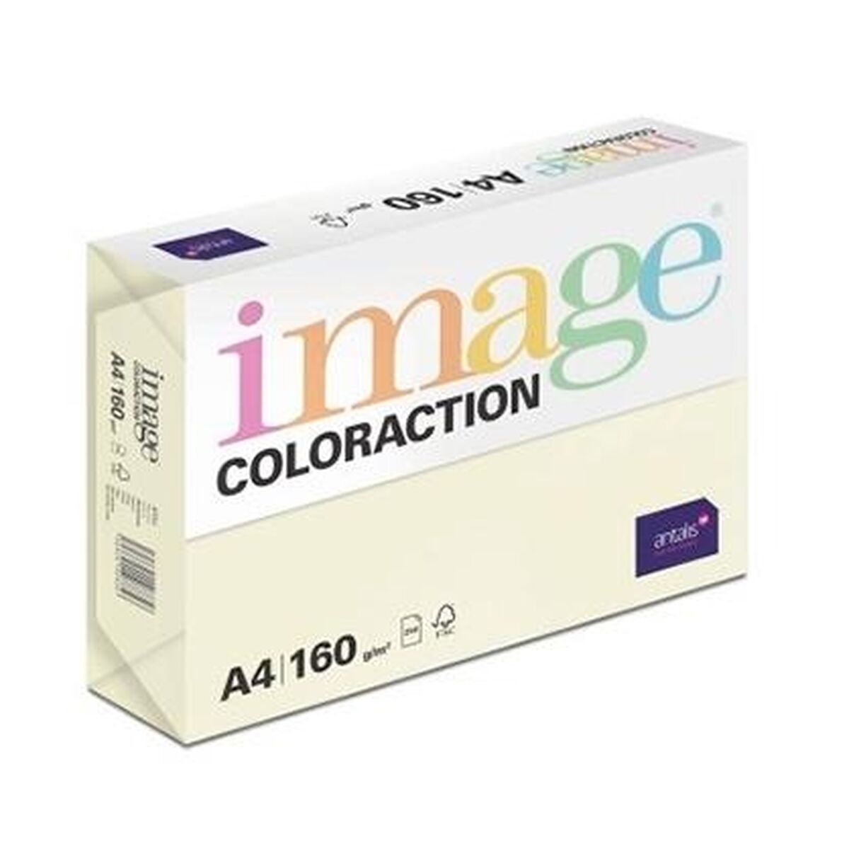 Printer Paper Image COLORACTION Cream A4 250 Sheets (5 Units)