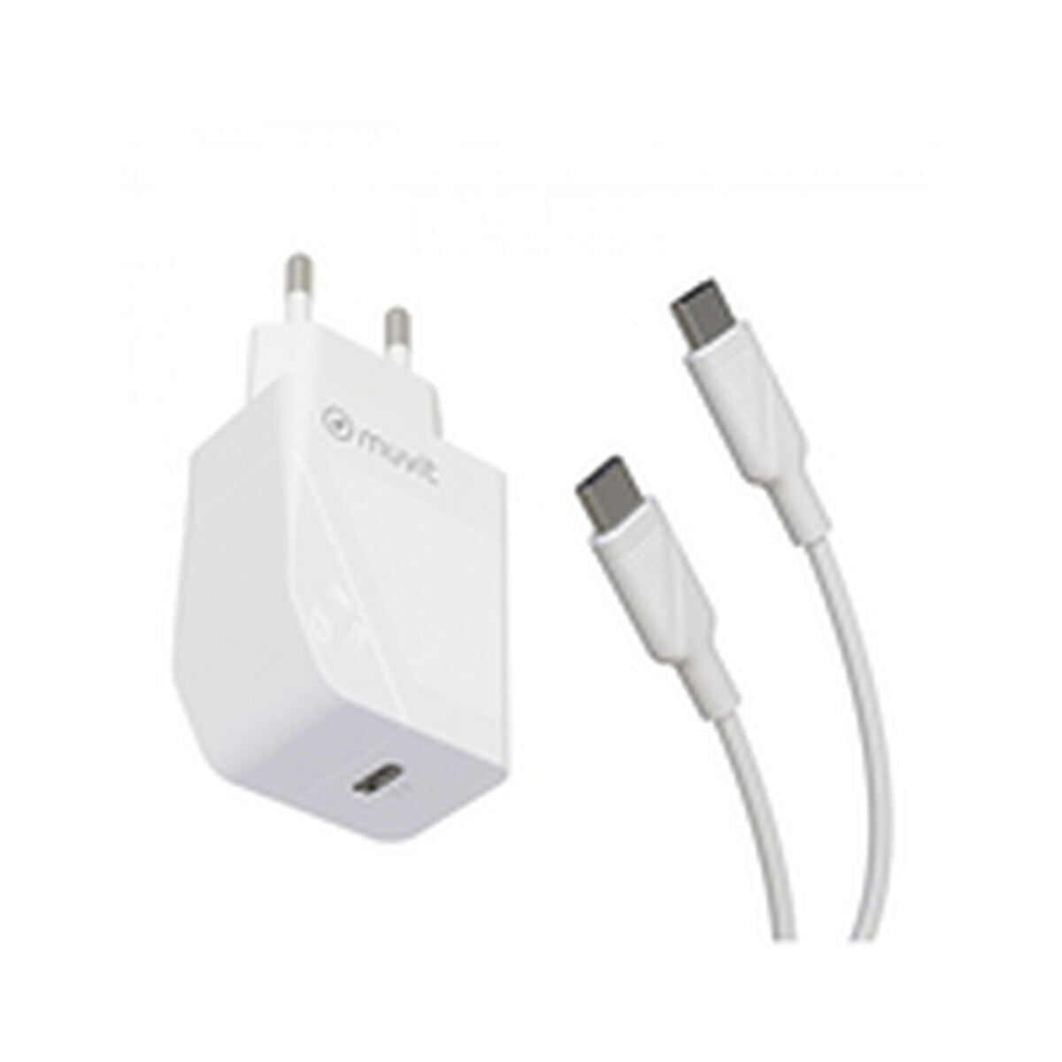 Wall Charger + USB-C Cable Muvit White 20 W