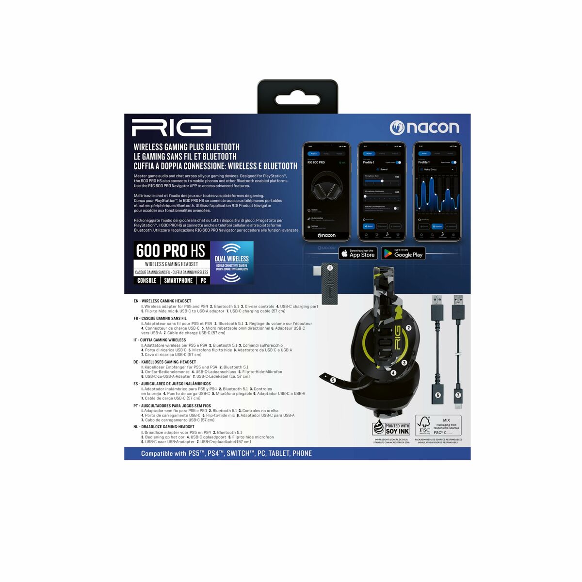 Headphones Nacon RIG600PROHSACID