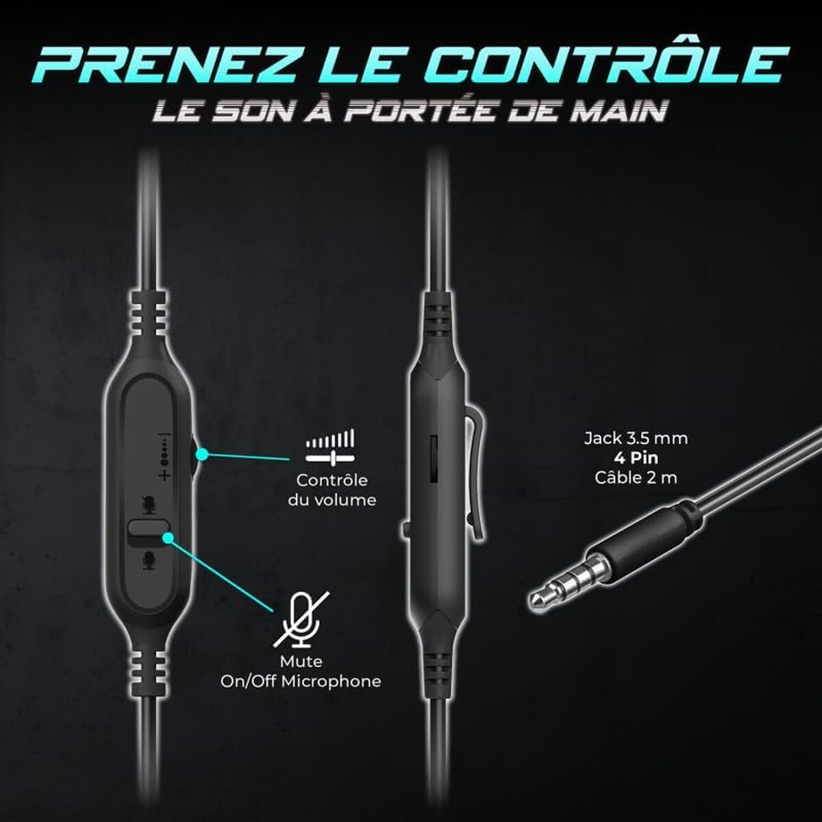 Headphones with Microphone Spirit of Gamer Pro H4 Black