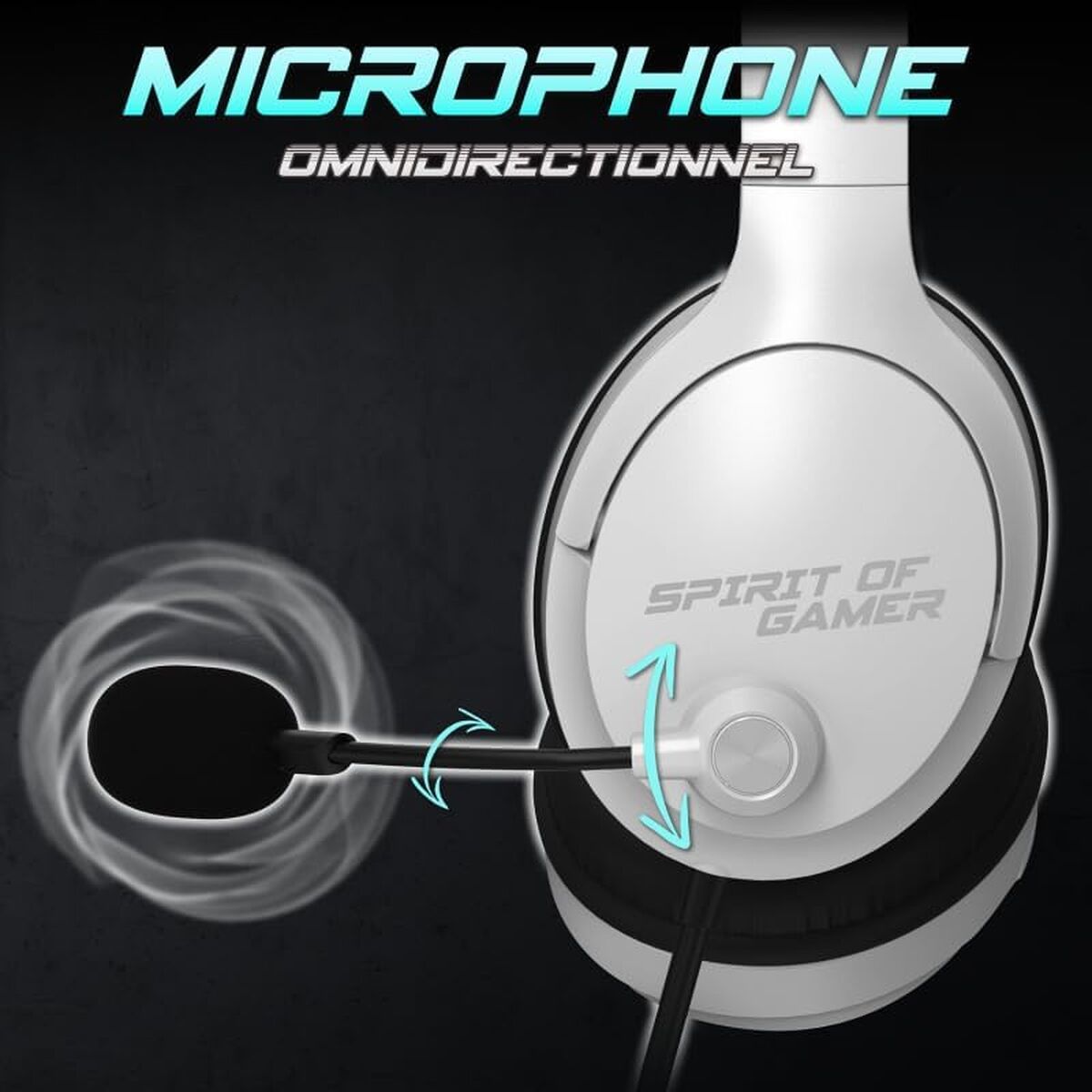 Headphones with Microphone Spirit of Gamer Pro H4 White