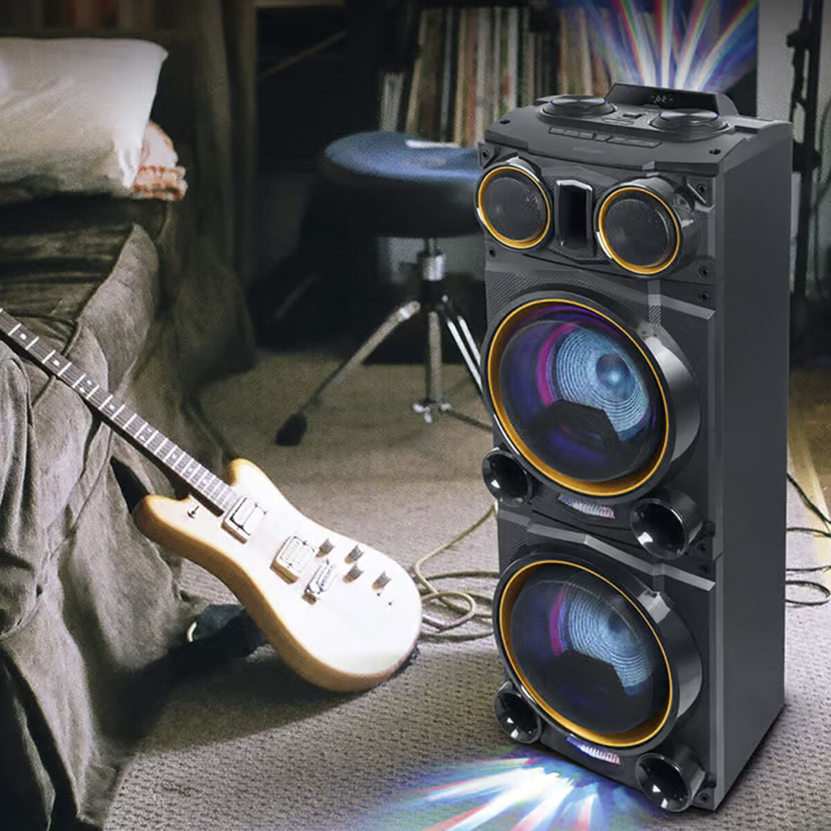 Portable Bluetooth Speakers Muse M-1988 DJ Black