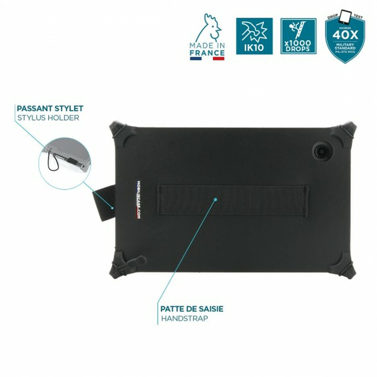 Tablet cover Mobilis 050063 Black