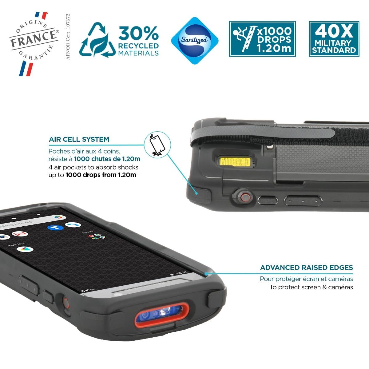 Mobile cover Mobilis PROTECH Black