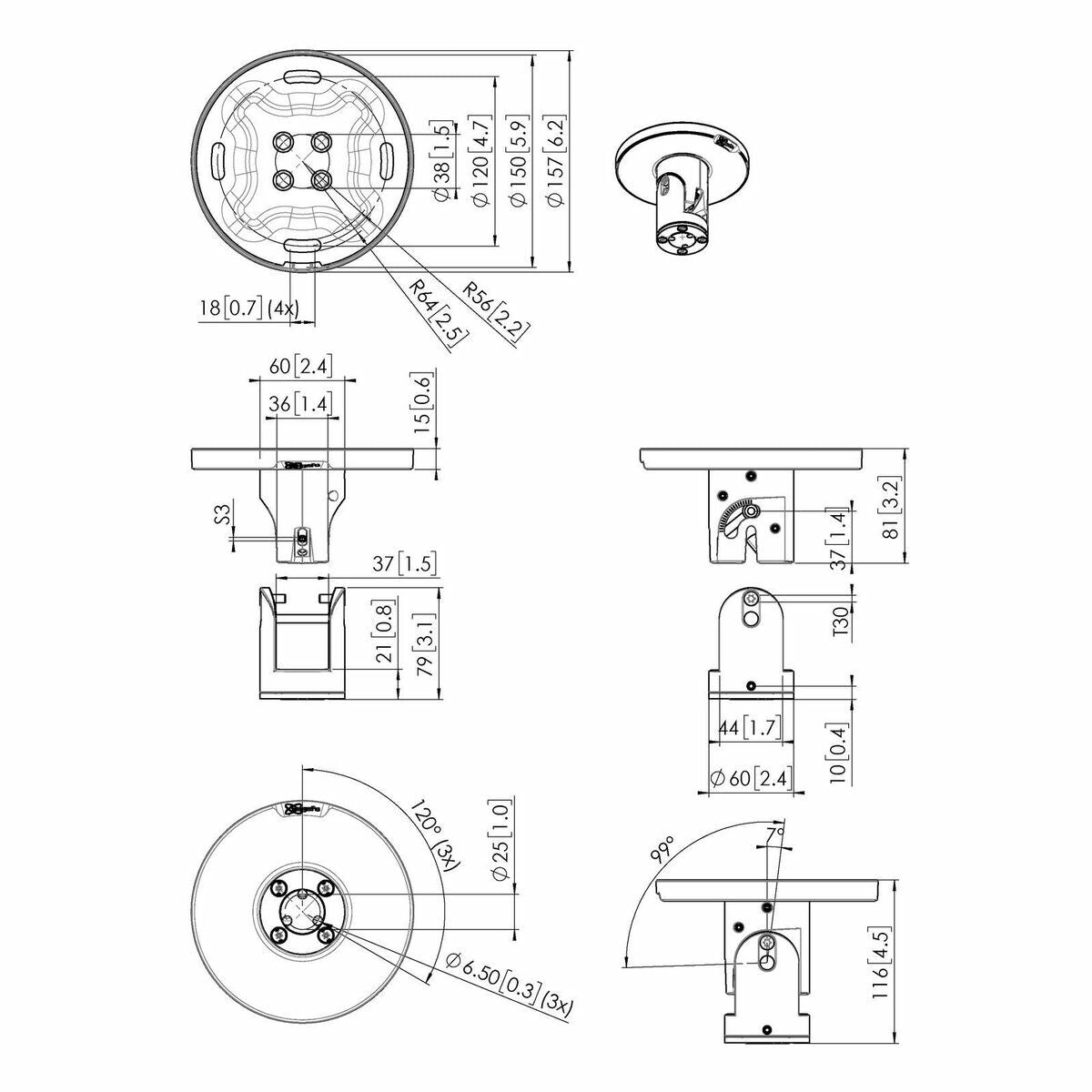 Fixing Plate Vogel's 7210450