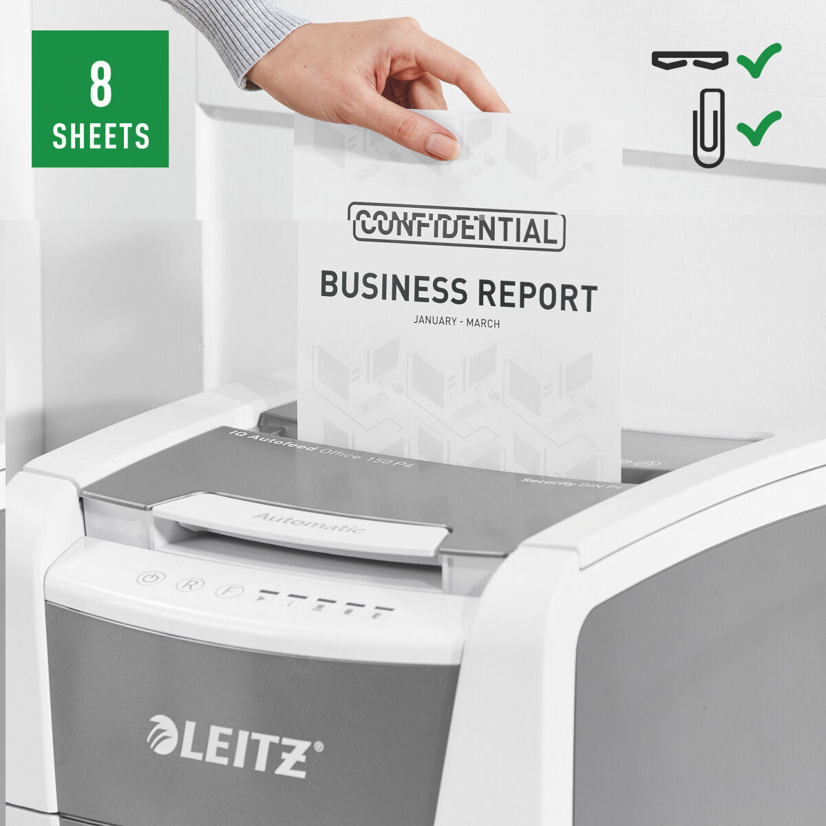 Paper Shredder Leitz IQ 150 Autofeed P4
