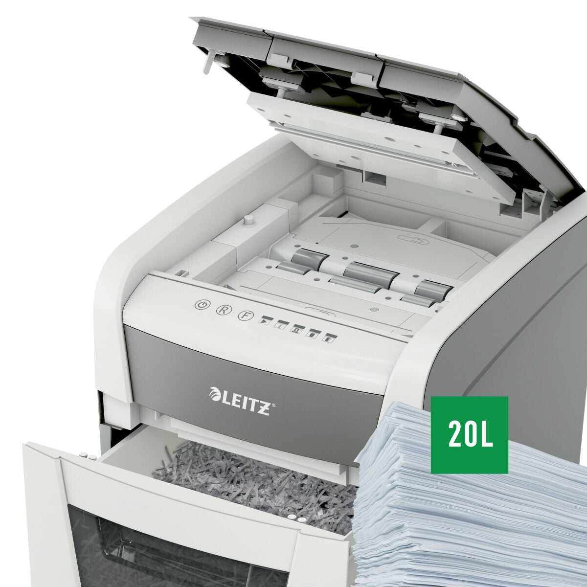 Paper Shredder Leitz IQ Autofeed 50X P4 20 L