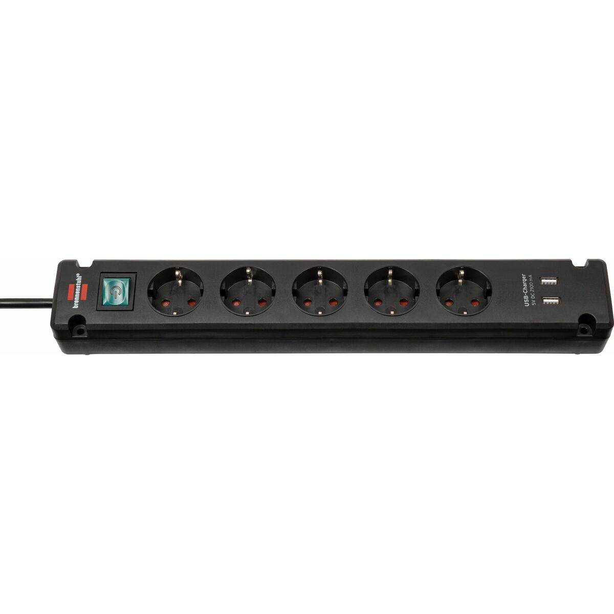 Power Socket - 5 sockets with Switch Brennenstuhl Bremounta 3600 W USB x 2 (3 m)