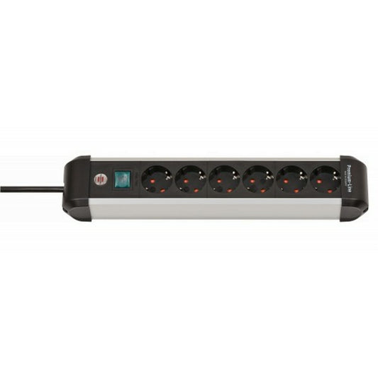 Power Socket - 6 Sockets with Switch Brennenstuhl Premium-Alu-Line 3500 W (3 m)