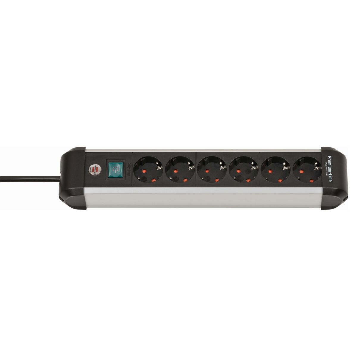 Power Socket - 6 Sockets with Switch Brennenstuhl Premium-Alu-Line 3500 W (3 m)