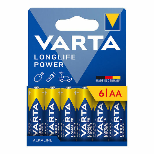 Batteries Varta longlife power aa - lr06 1,5 V AA LR06 (6 Units)