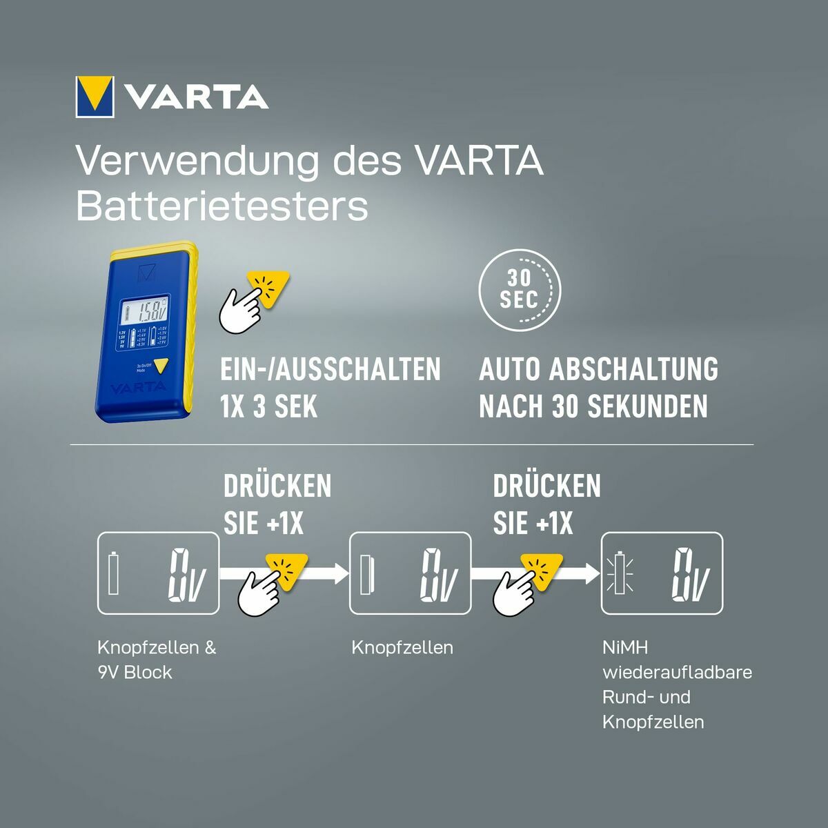 Batteries Varta LR44