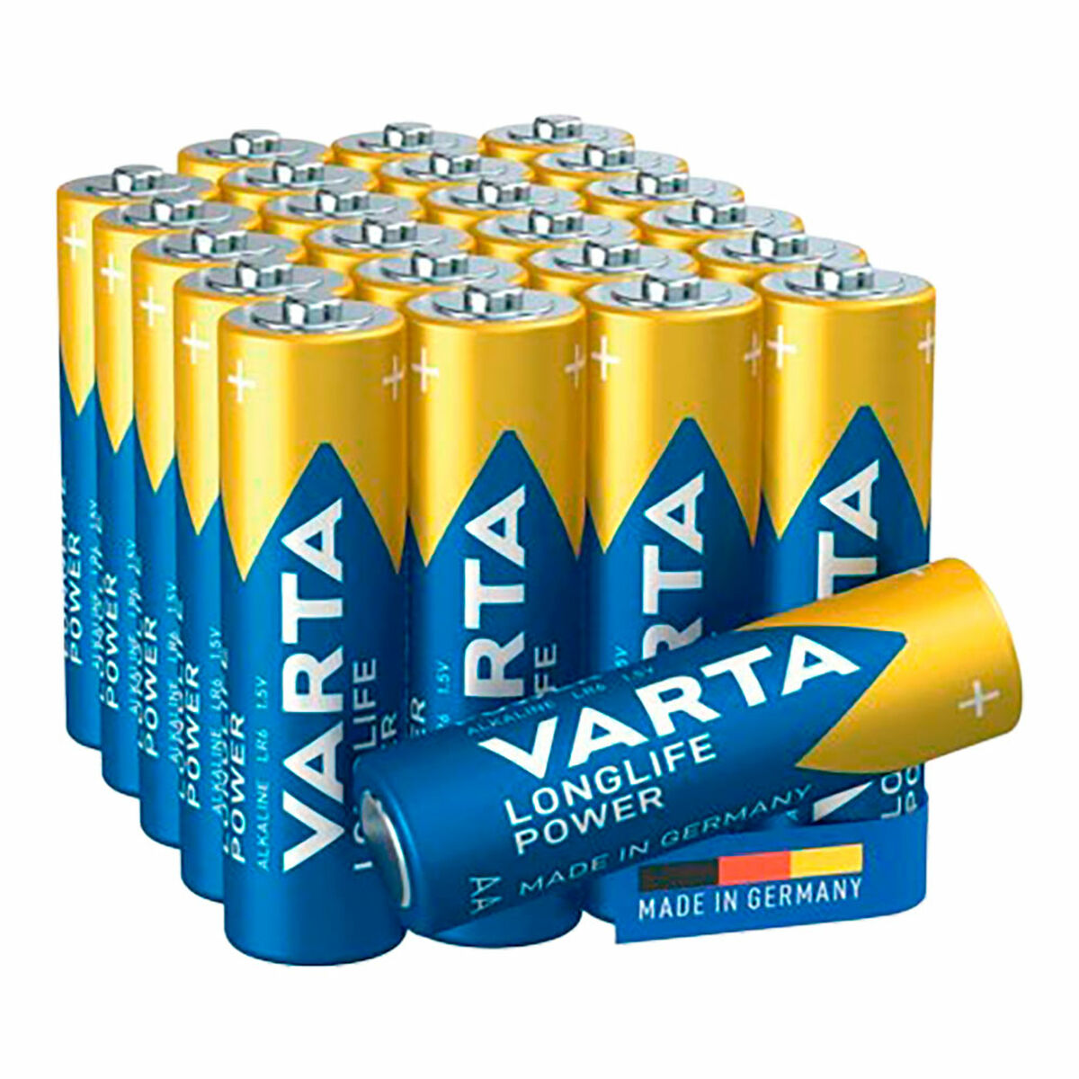 Batteries Varta alkalina longlife power aa - lr06 1,5 V AA LR06 (24 Pieces) (24 Units)