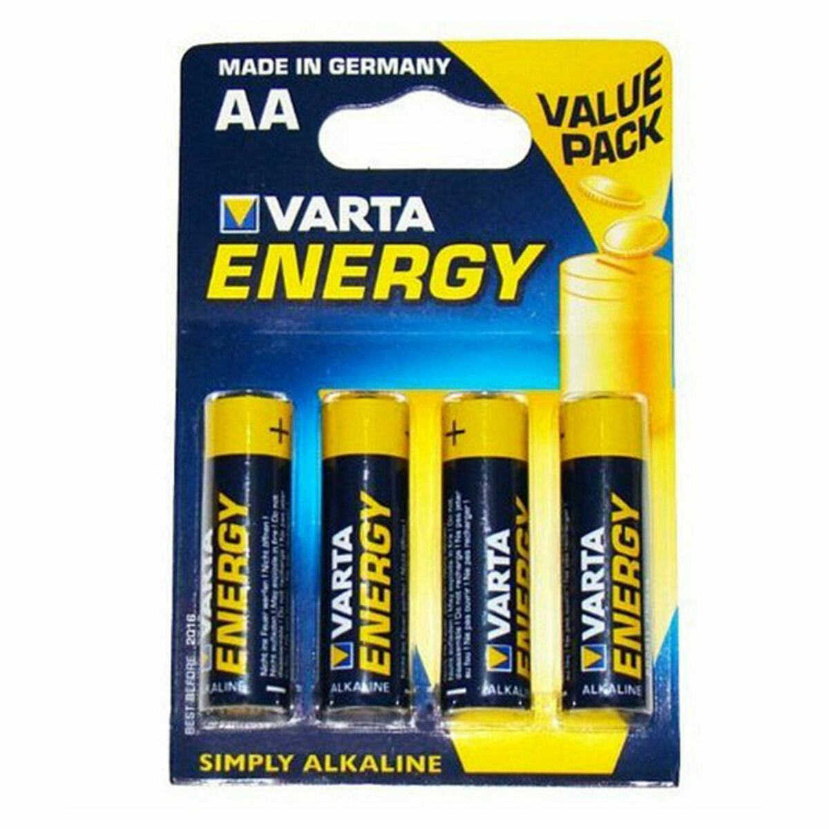 Alkaline Batteries Varta Energy AA 1,5 V AA (4 Units)