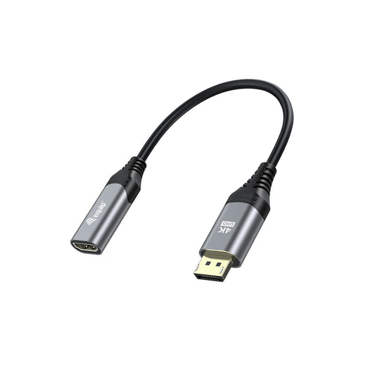 DisplayPort to HDMI Adapter Equip 133445 Black Golden 15 cm