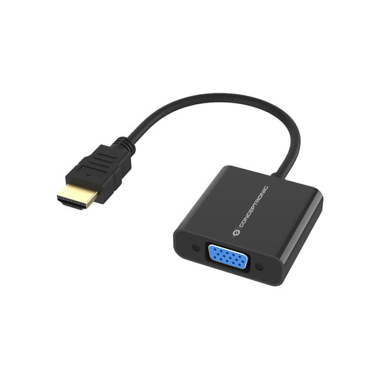 HDMI to VGA Adapter Conceptronic 1080P Black 25 cm