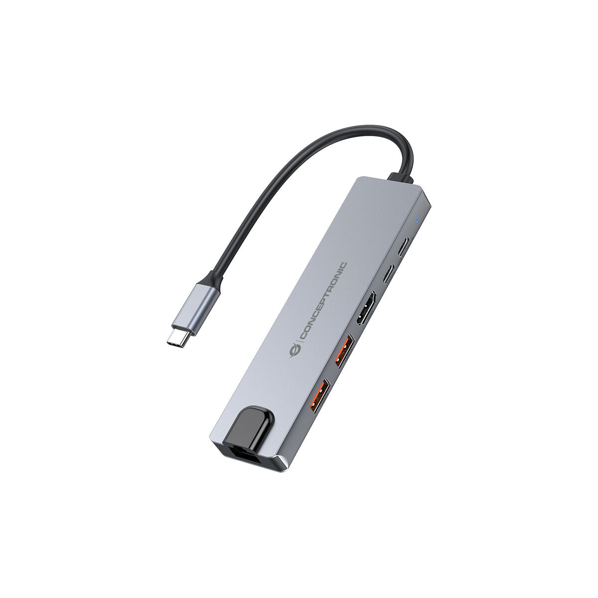 USB Hub Conceptronic 6 en 1 USB 3.2 Gen 2 Grey