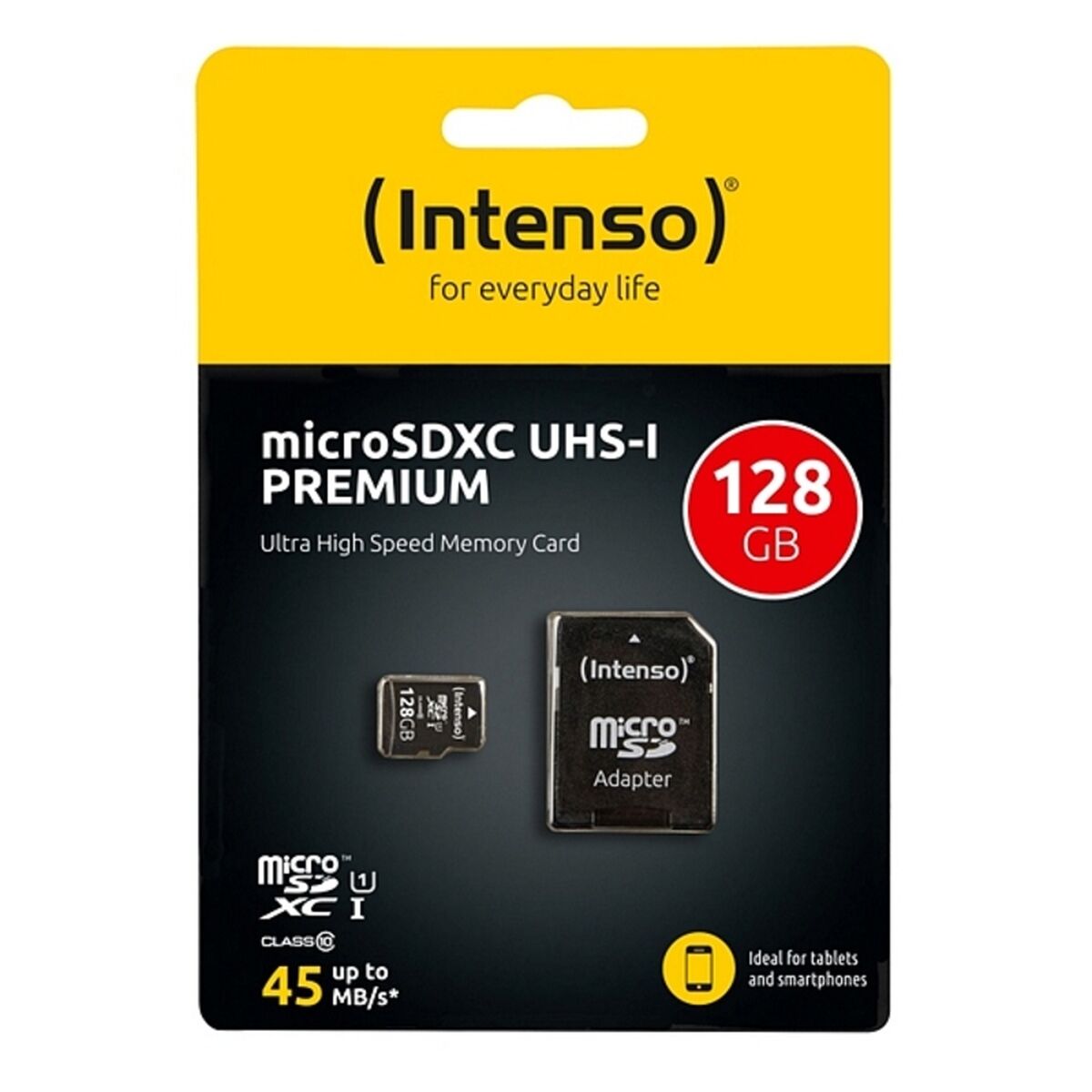 Micro SD Memory Card with Adaptor INTENSO 34234 UHS-I XC Premium