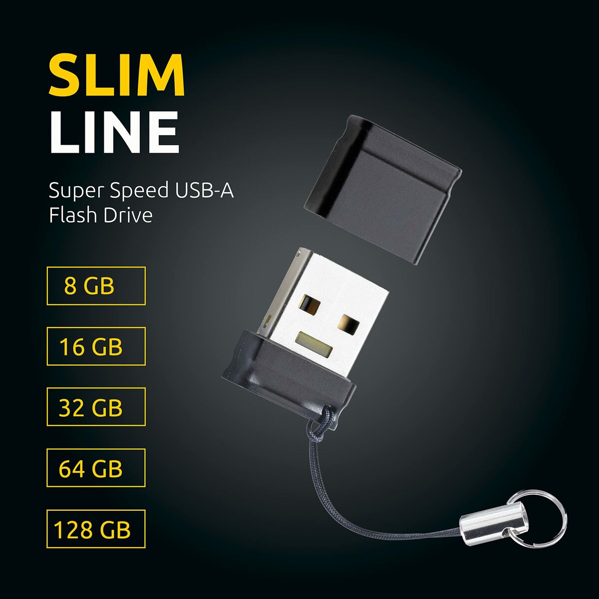 USB stick INTENSO Slim Line 64 GB Black
