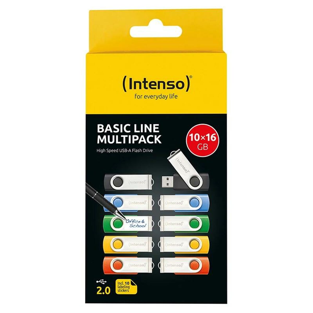 USB stick INTENSO Basic Line 8 GB 10 Units (10 Units)