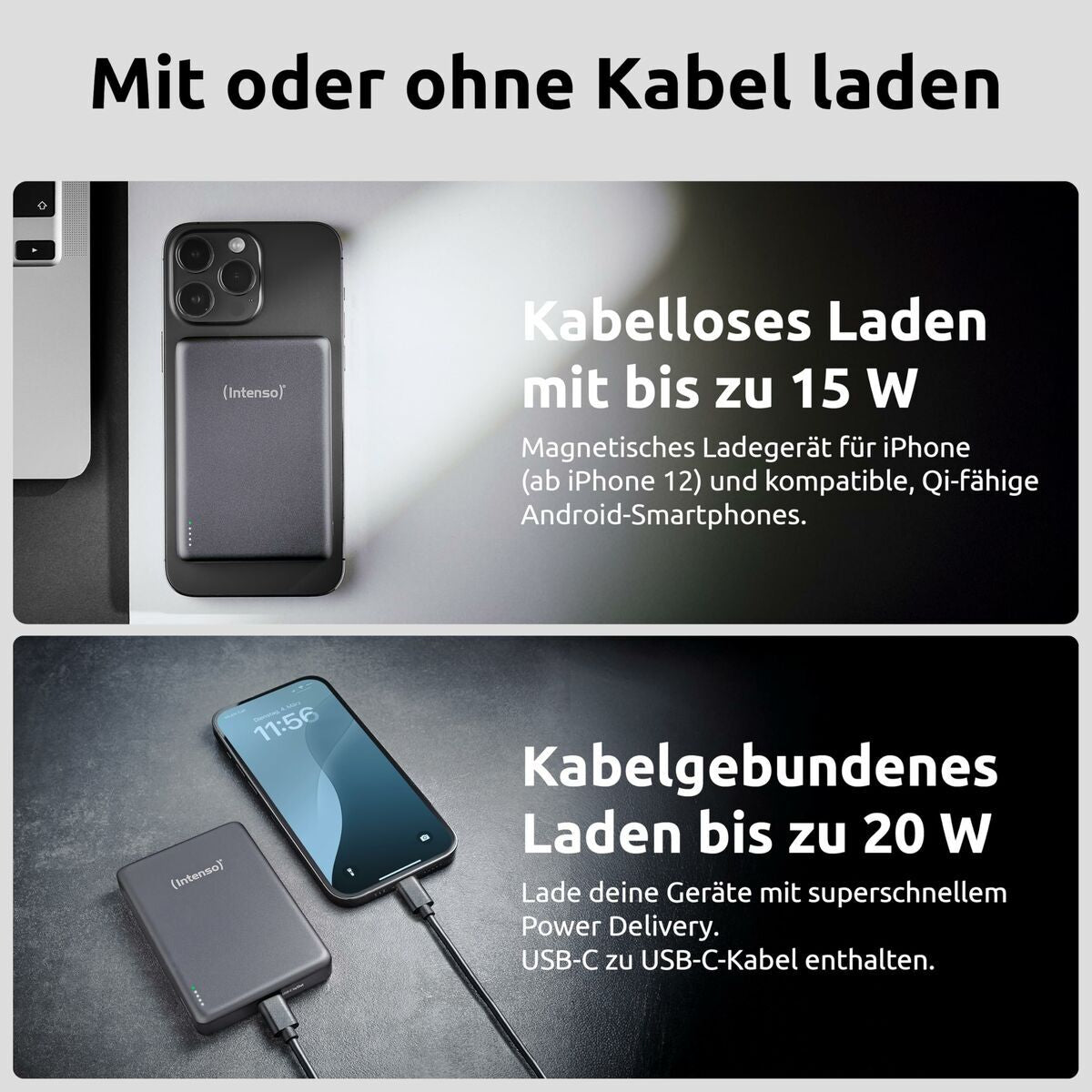 Powerbank INTENSO 7344034 Grey 50 W 10000 mAh