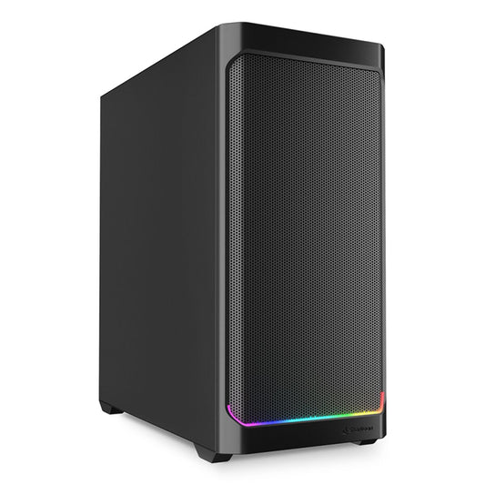 ATX Semi-tower Box Sharkoon AK4 RGB STRIP Black