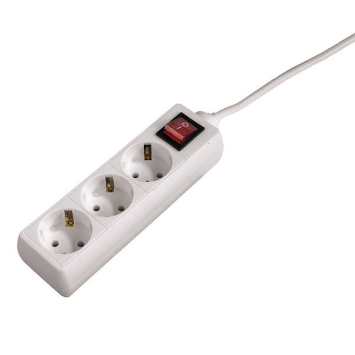 Schuko 3 Way Multi-socket Adapter Hama 69030382 White 3500 W