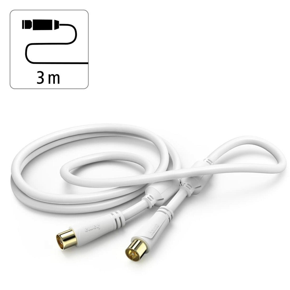 HDMI Cable Hama 00205247 White 3 m