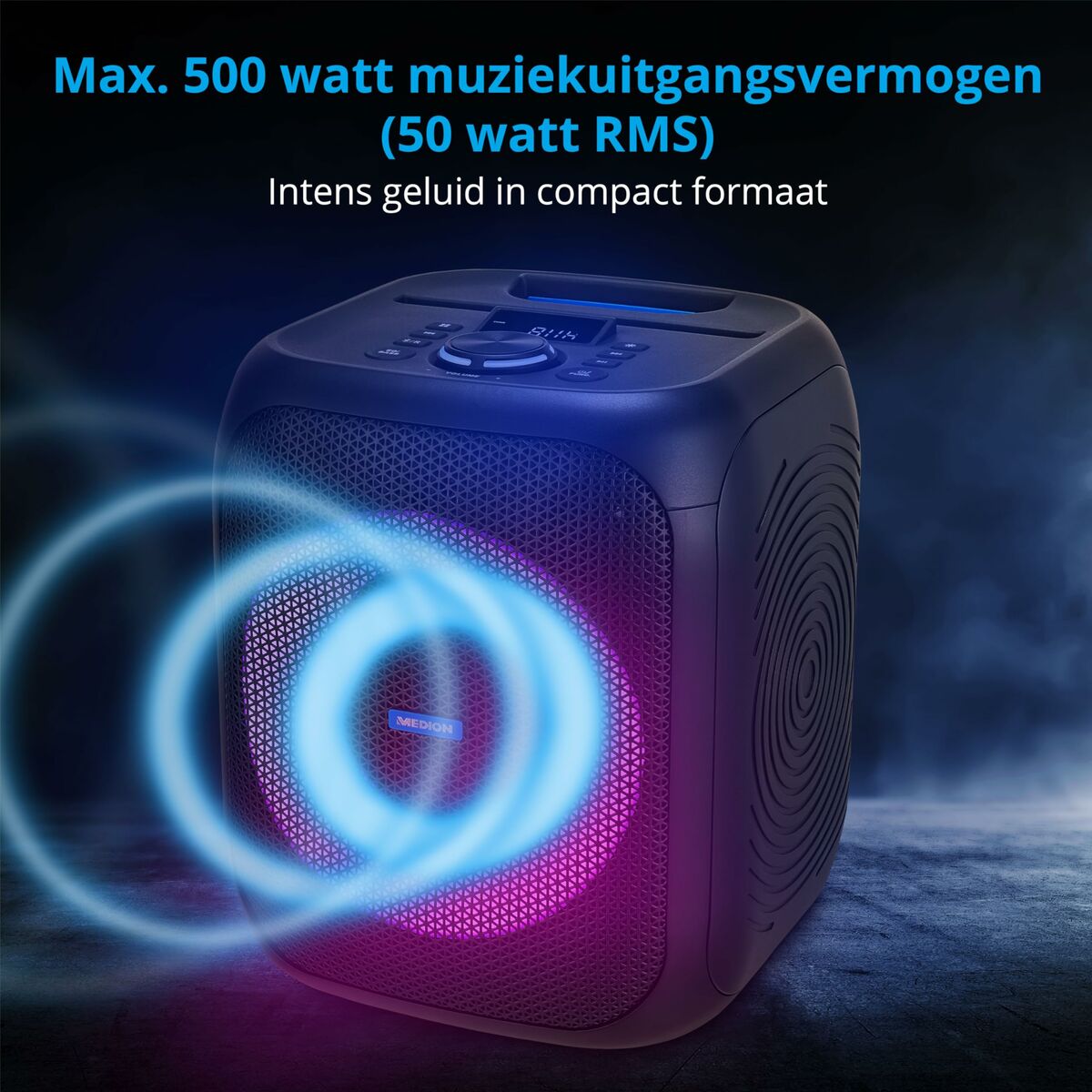 Portable Bluetooth Speakers Medion Black 50 W