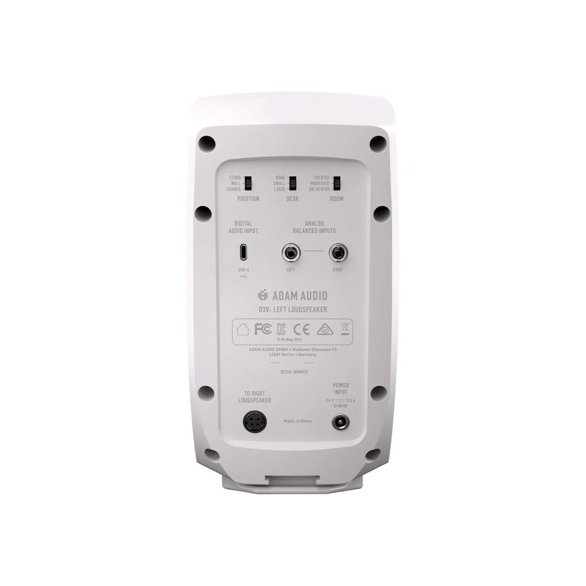 Portable Bluetooth Speakers Adam Audio ADAM D3V WH