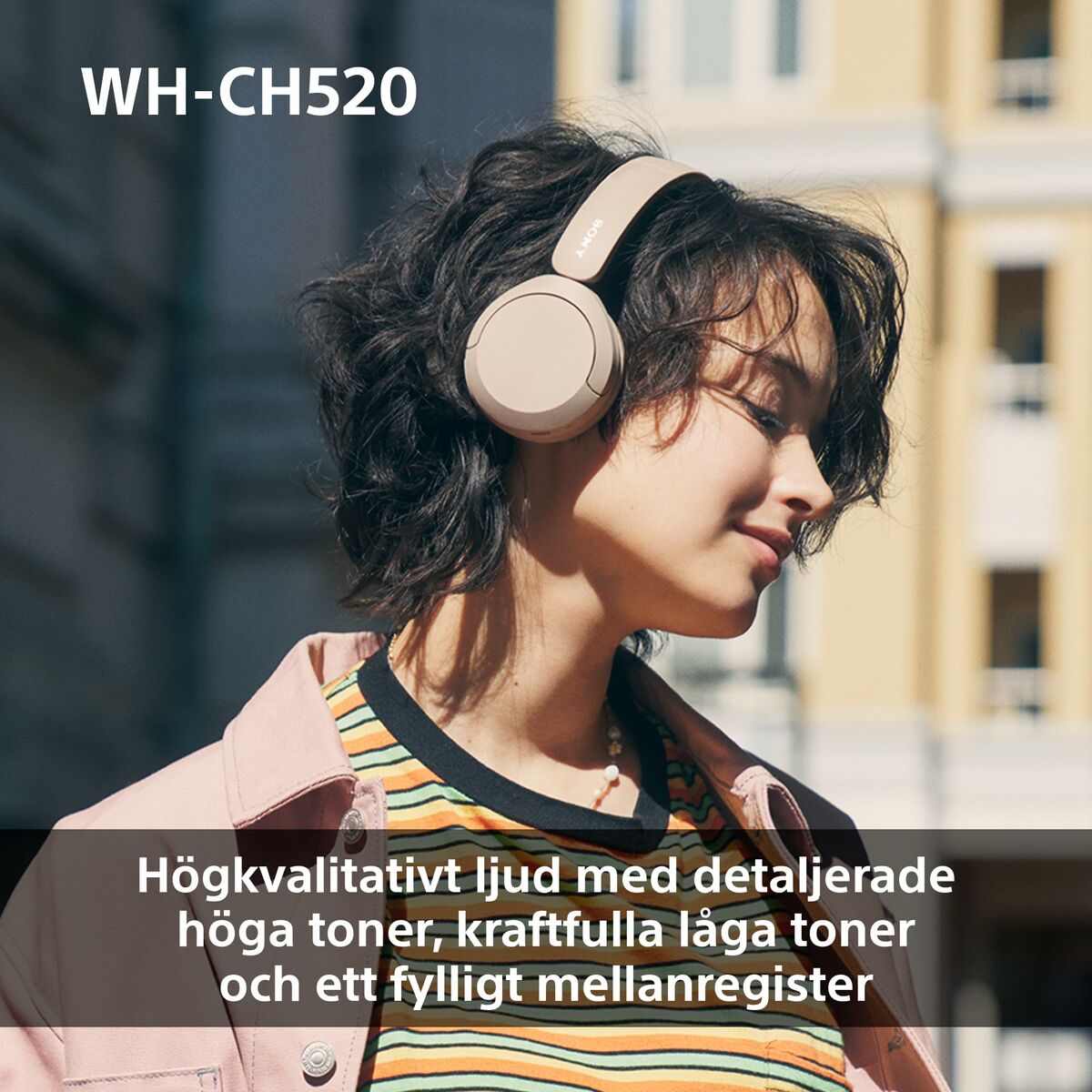 Headphones with Headband Sony WHCH520Y      * Yellow
