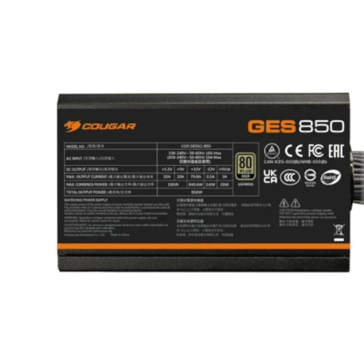Power supply Cougar 31GK085001P01 850 W