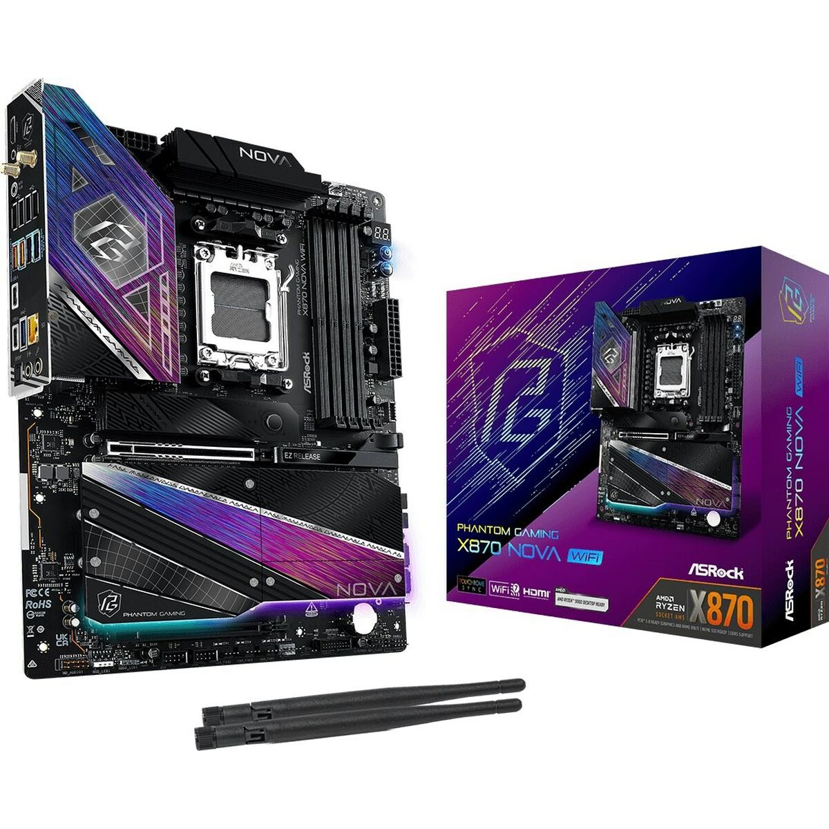 Motherboard ASRock X870 NOVA WIFI AMD AM5 AMD X870