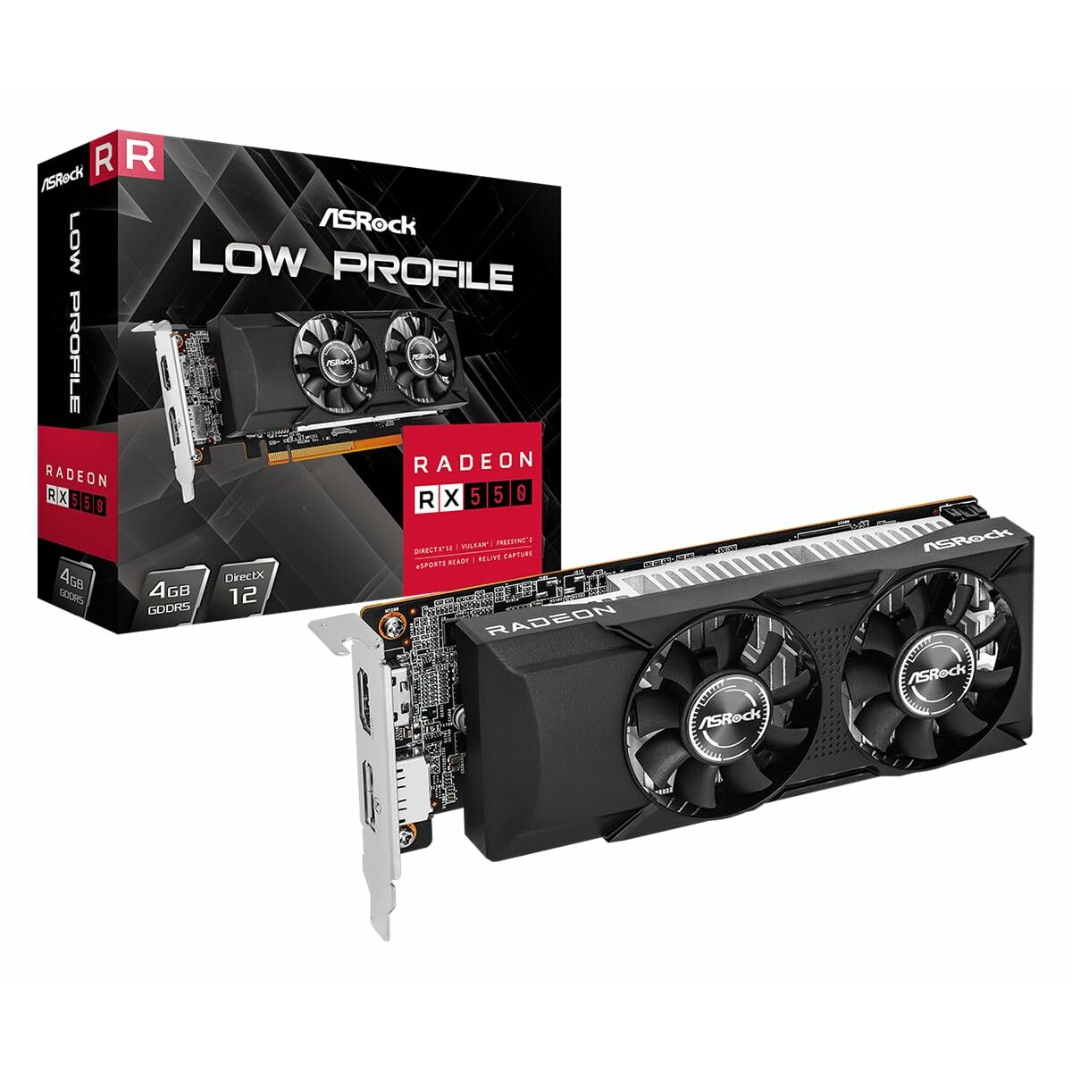 Graphics card ASRock RX550 LP 4G 4 GB GDDR5