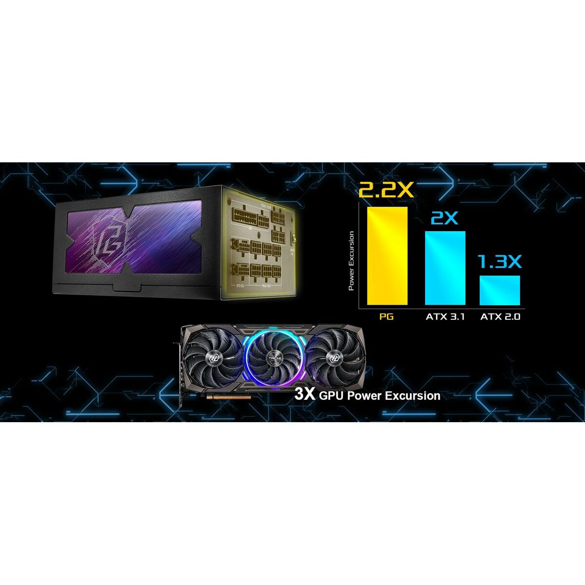 Power supply ASRock 90-UXP130-GFEAAB 1300 W 80 Plus Gold