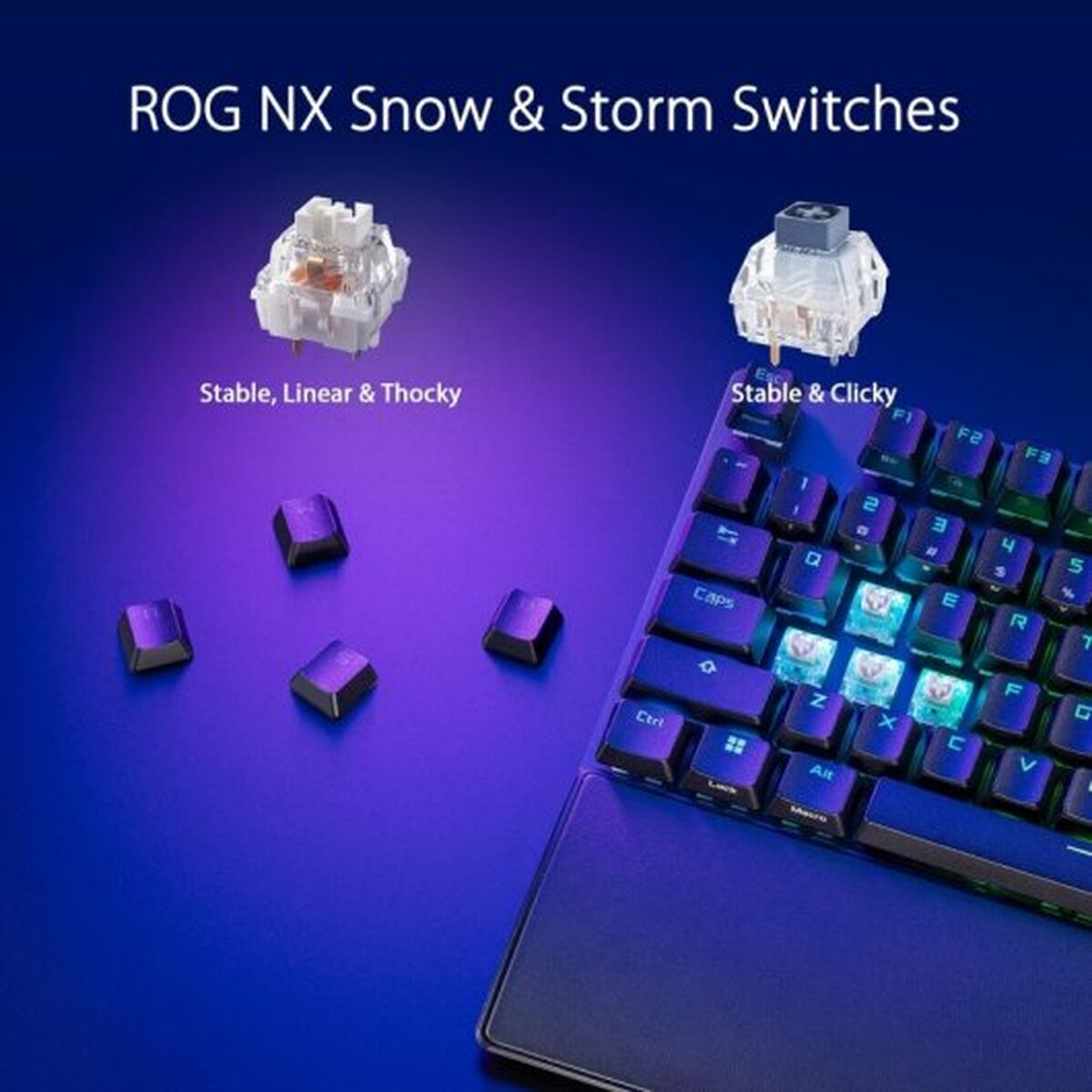 Keyboard Asus Strix Scope II Black QWERTY