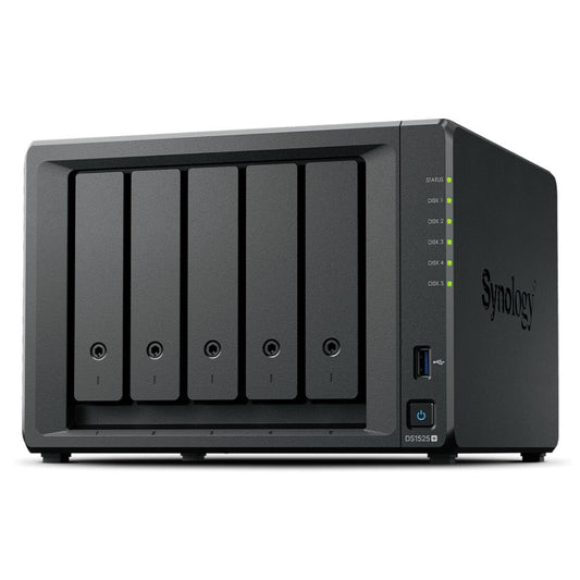 NAS Network Storage Synology DS1525+ Black AMD Ryzen V1500B