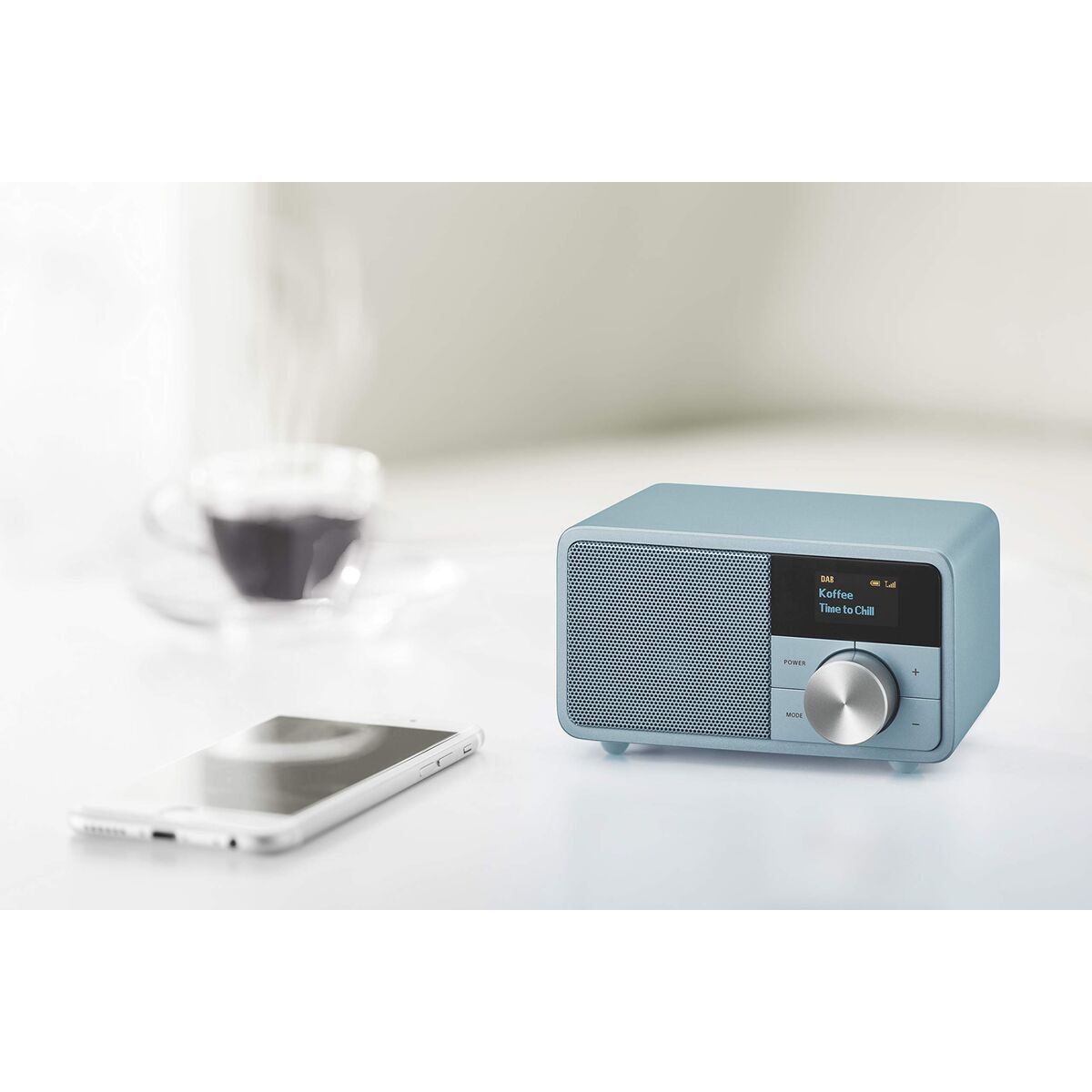 Transistor Radio Sangean DDR7 MINI Blue FM Retro