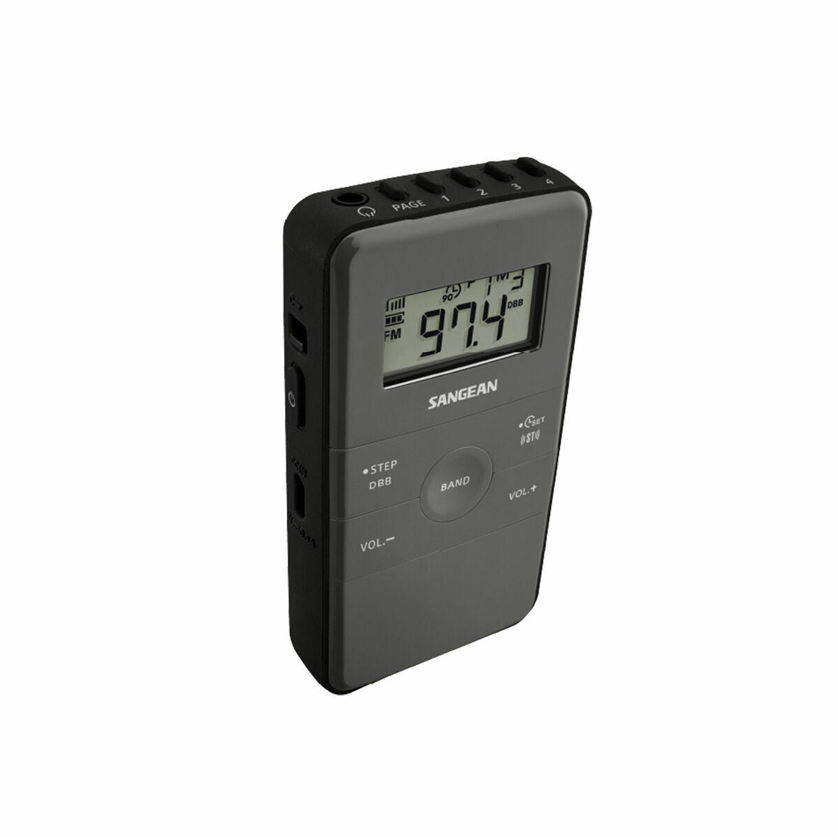 Portable Digital Radio Sangean Black AM/FM Rechargeable