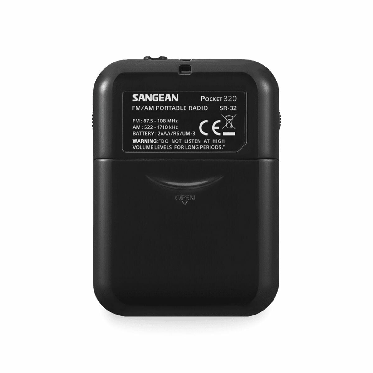 Transistor Radio Sangean Black AM/FM