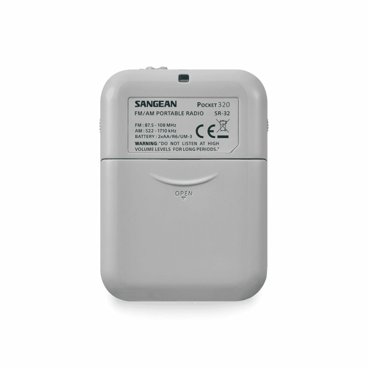 Transistor Radio Sangean White AM/FM