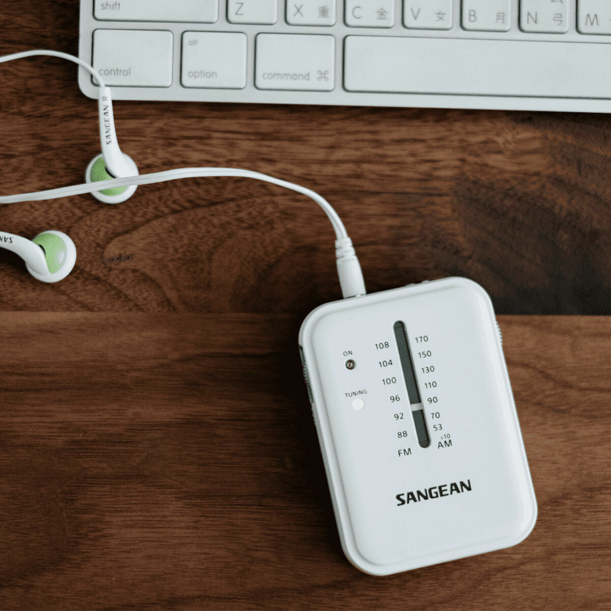 Transistor Radio Sangean White AM/FM