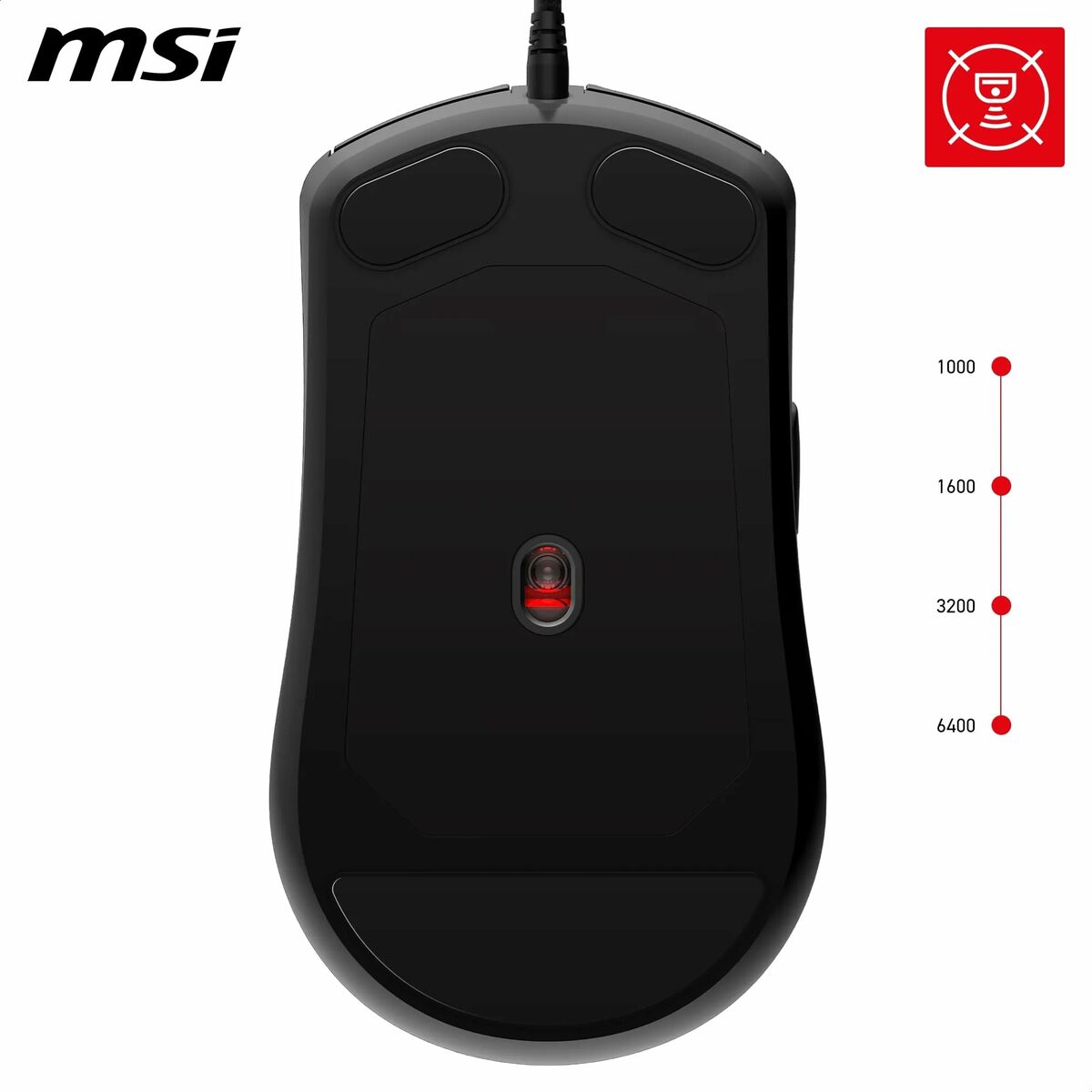 Gaming Mouse MSI FORGE GM100 Black 6400 dpi